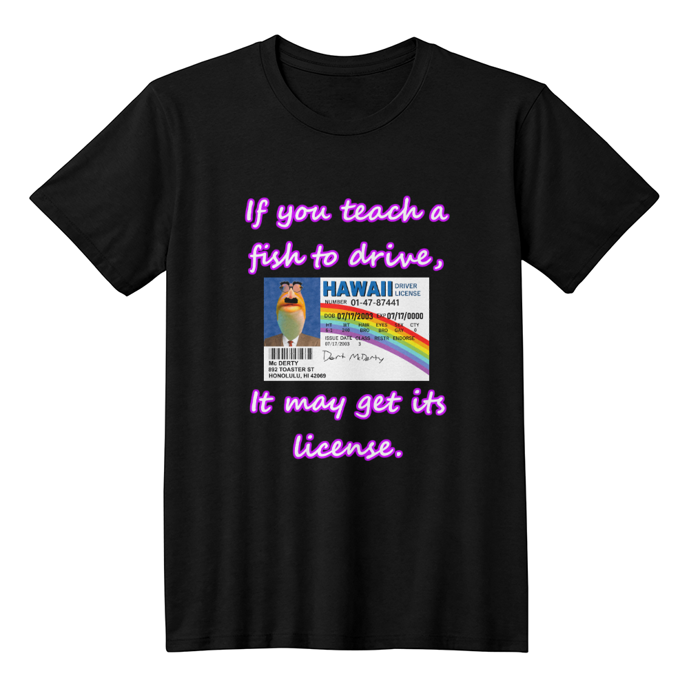 Fish Mc Fishy License T-Shirt